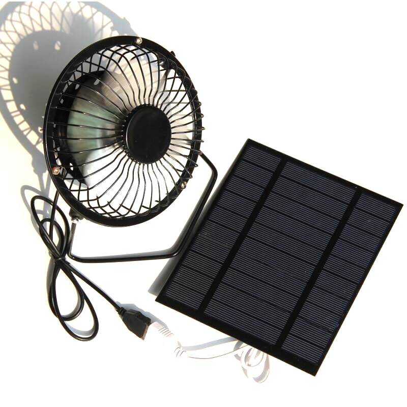 USB Solar Cooling Ventilation Fan