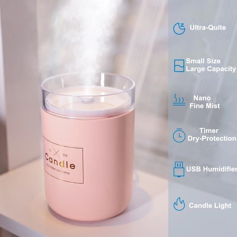 Candle Shaped Ultrasonic Air Humidifier