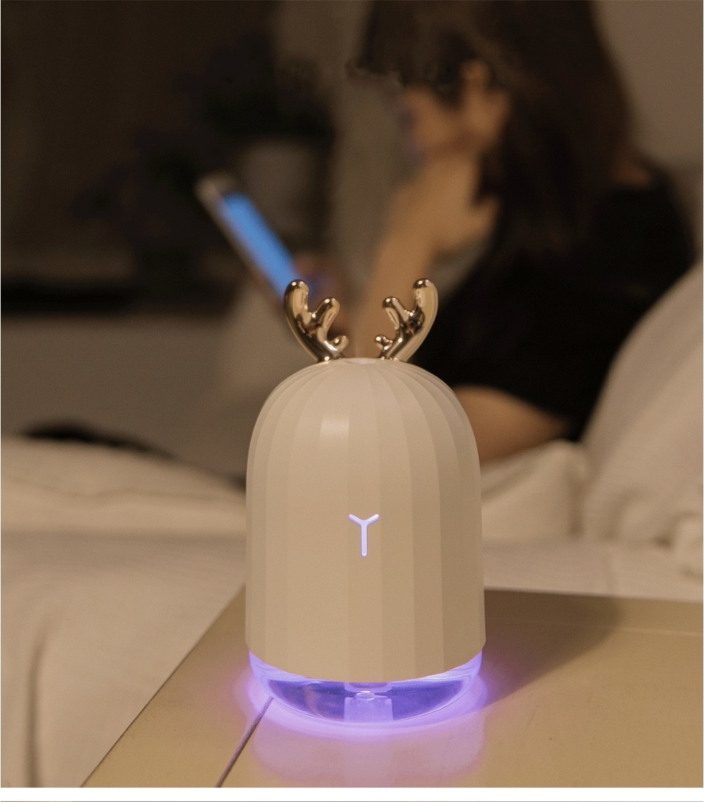 Ultrasonic Air Humidifier / Diffuser with Antlers / Ears